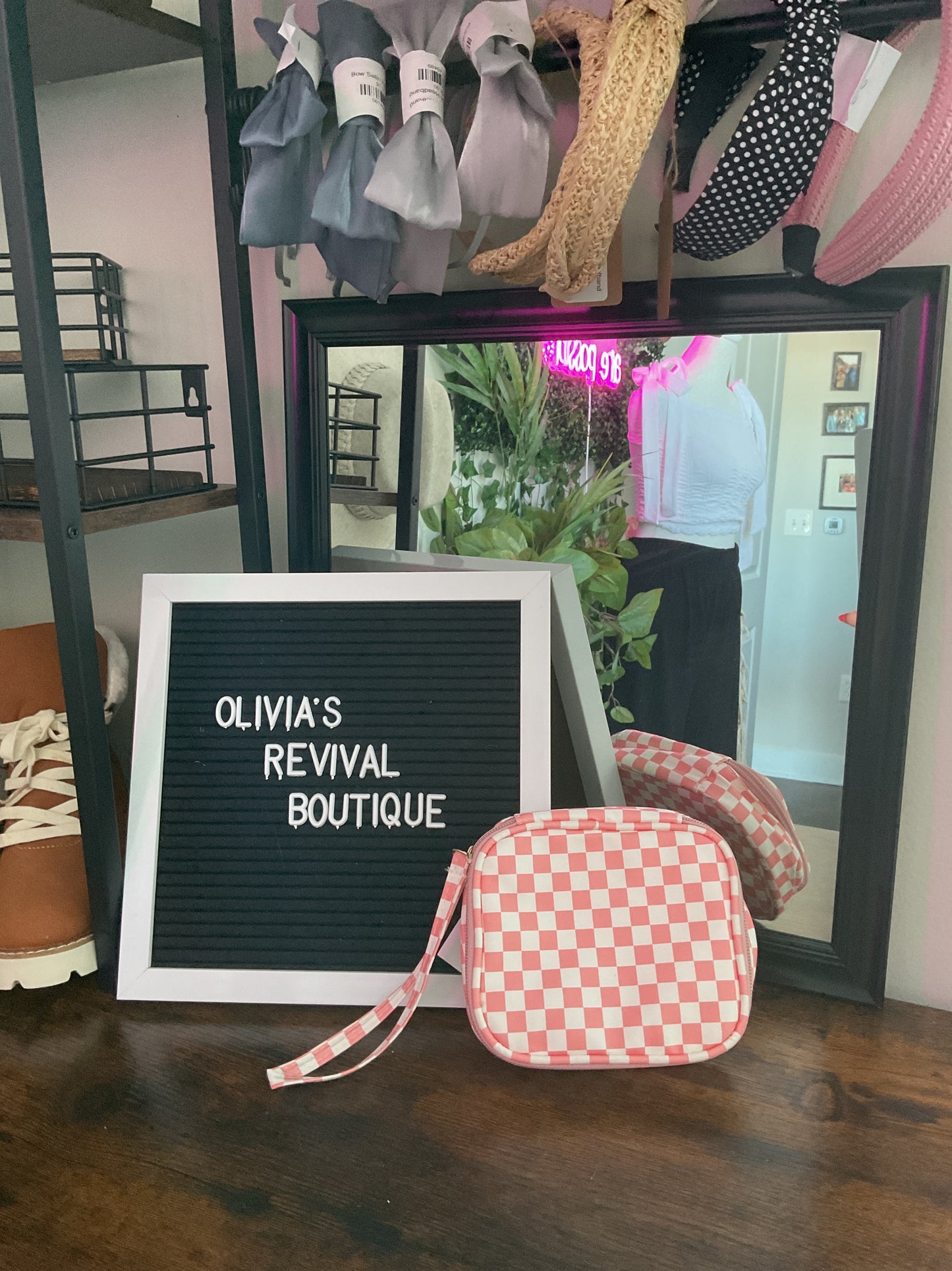 Checkered Travel Case