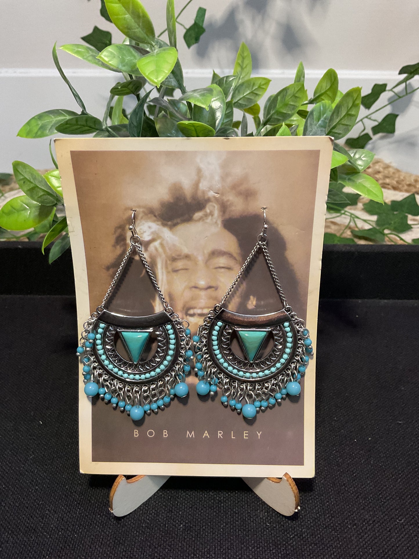 Half-Moon Chandelier Earrings