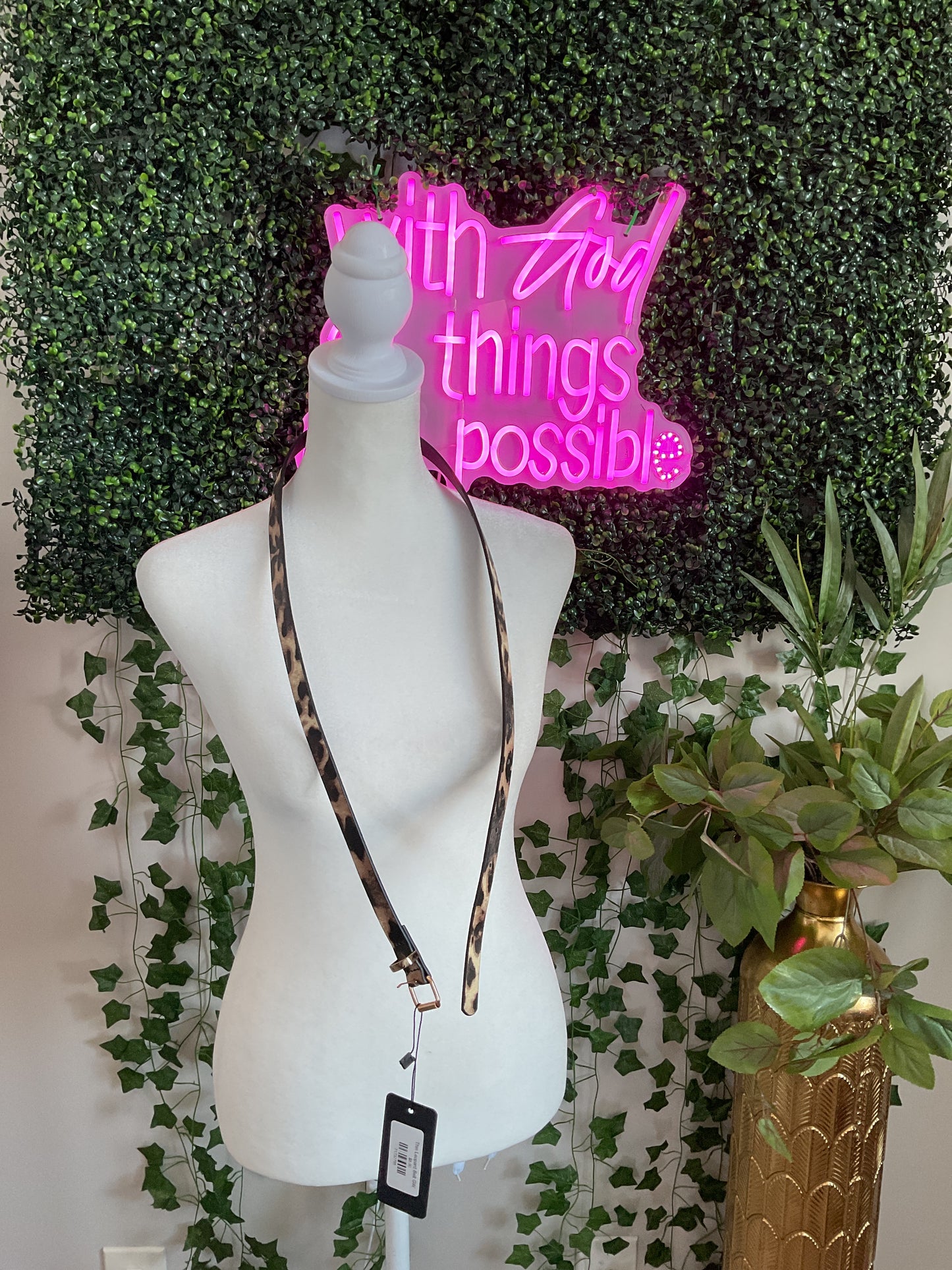 Thin Leopard Belt GW