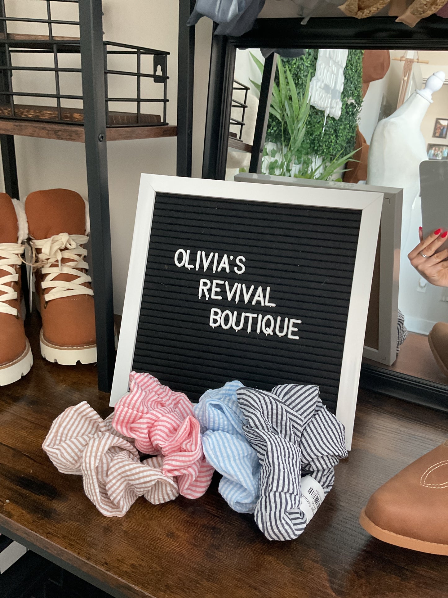 Stripe Large Scrunchie