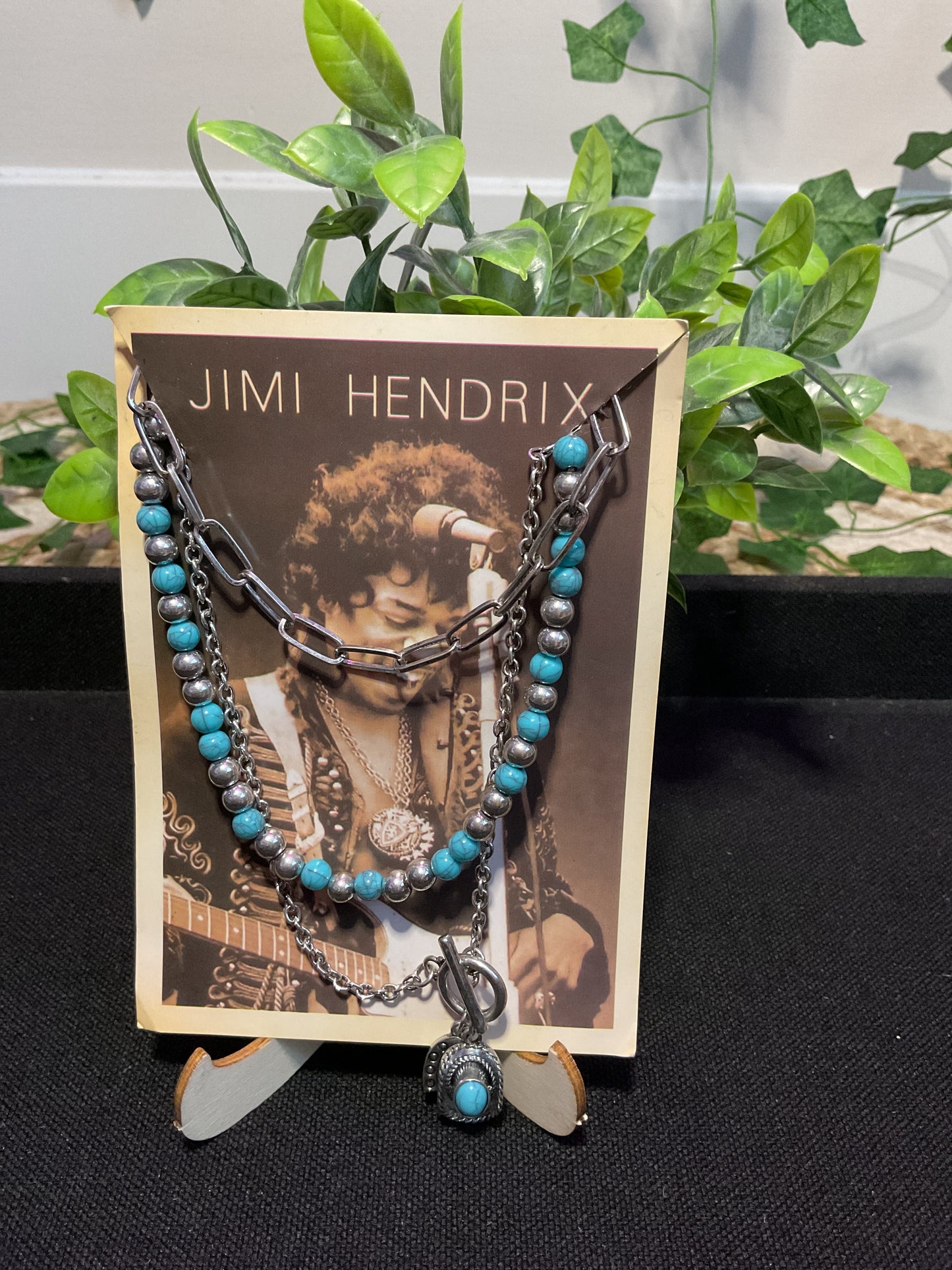 Cowboy Hat & Horseshoe Necklace