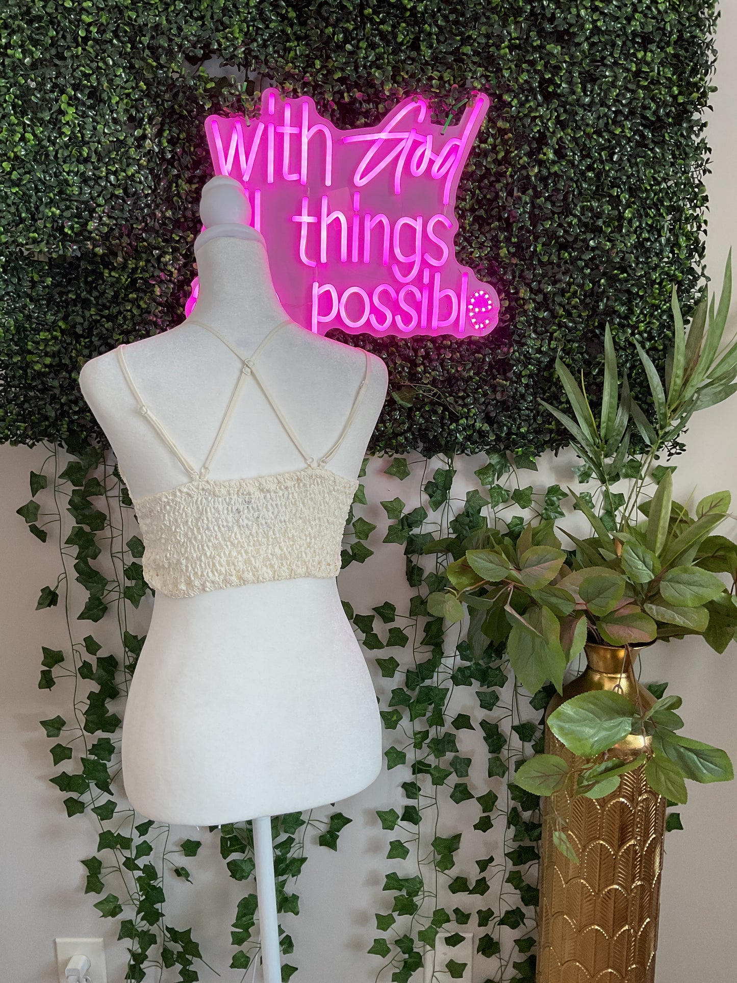 Honey Belle Bralette Off White