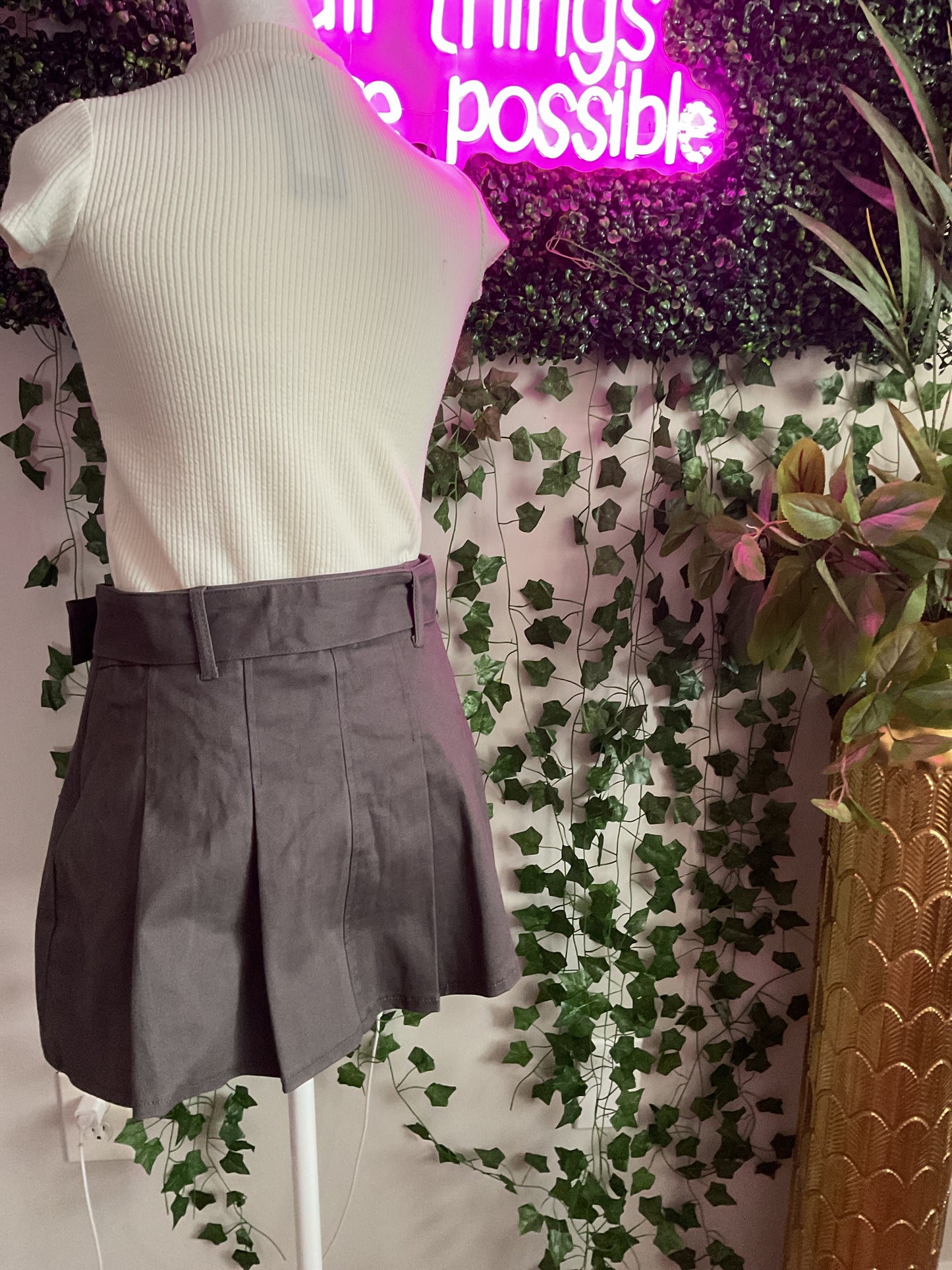 I'll Stay Mini Skirt