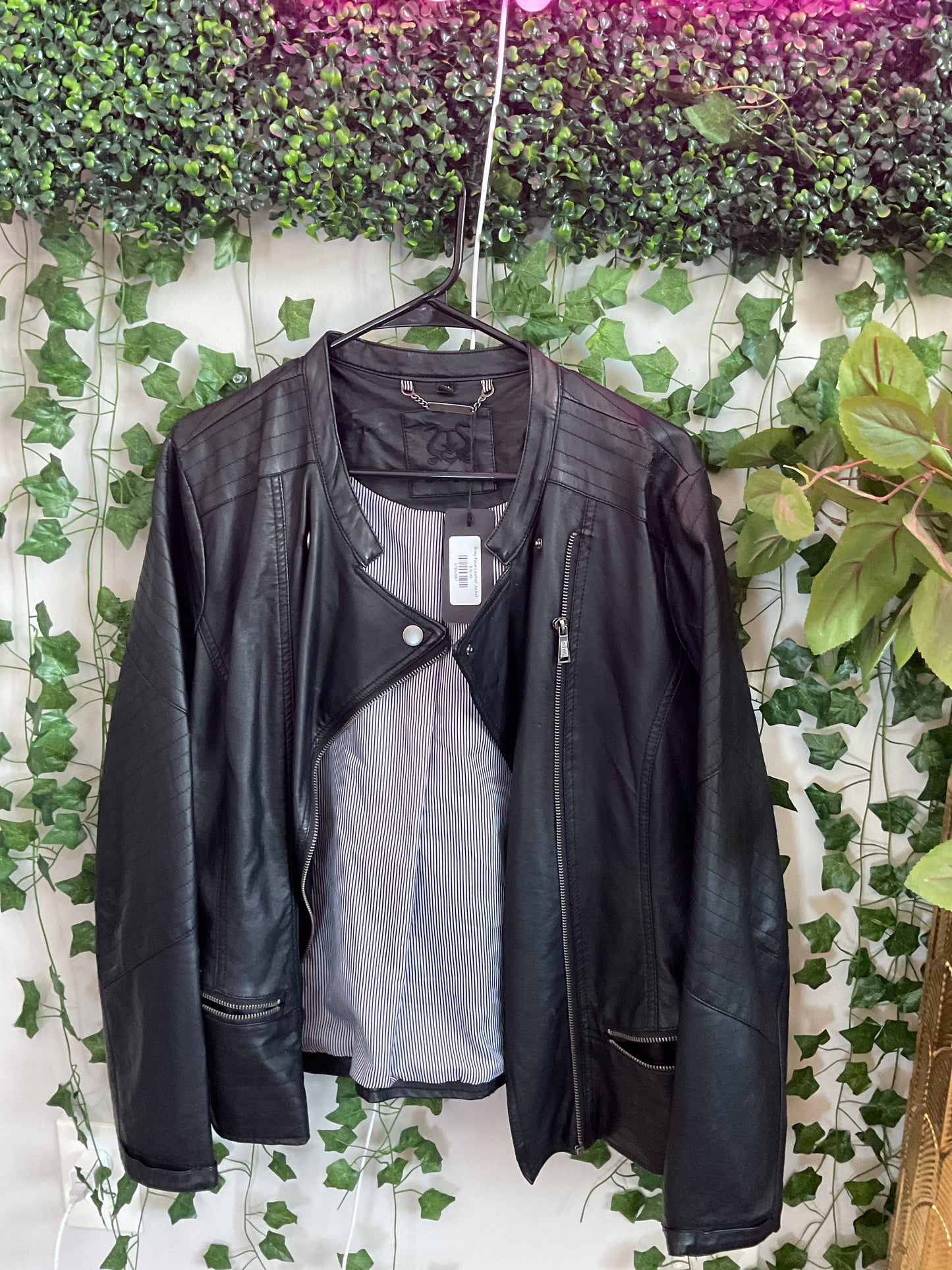 Roxy Faux Leather Jacket XL GW