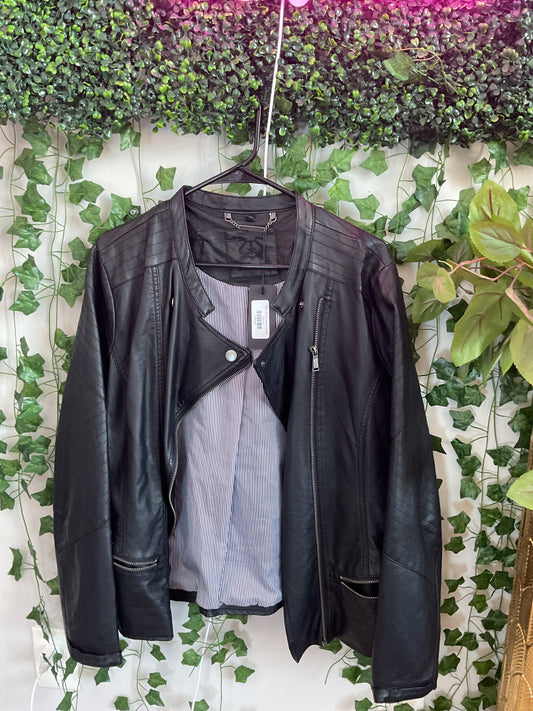 Roxy Faux Leather Jacket XL GW