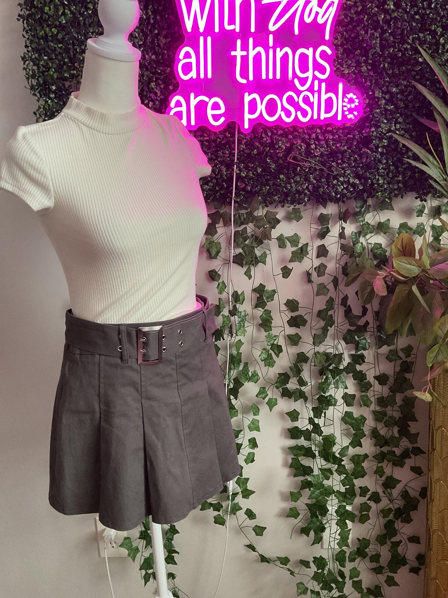 I'll Stay Mini Skirt