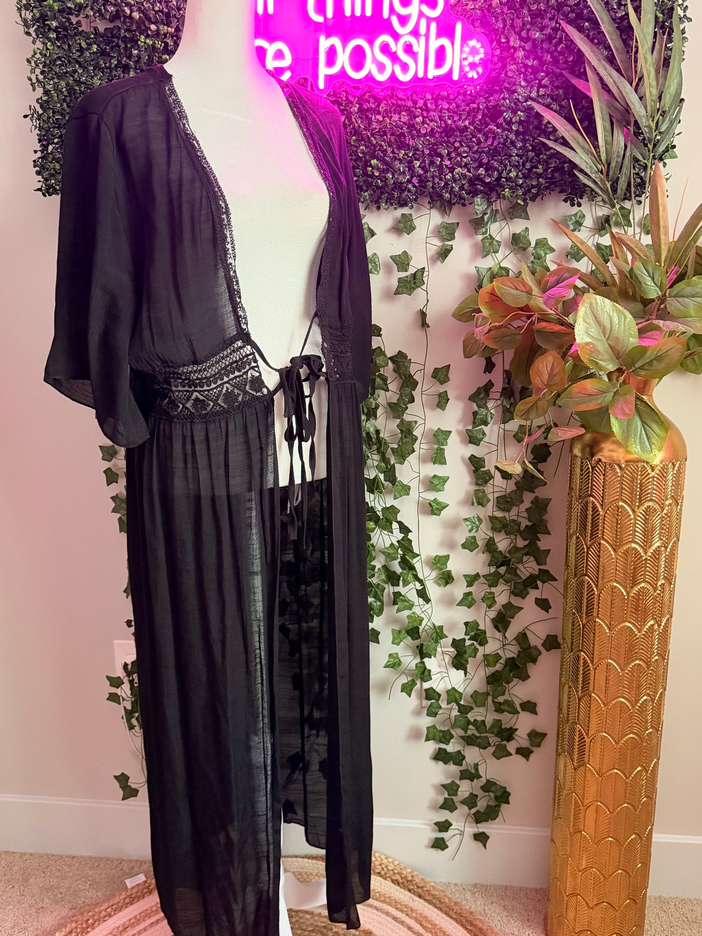 Cowgirl's Beach Wrap Black
