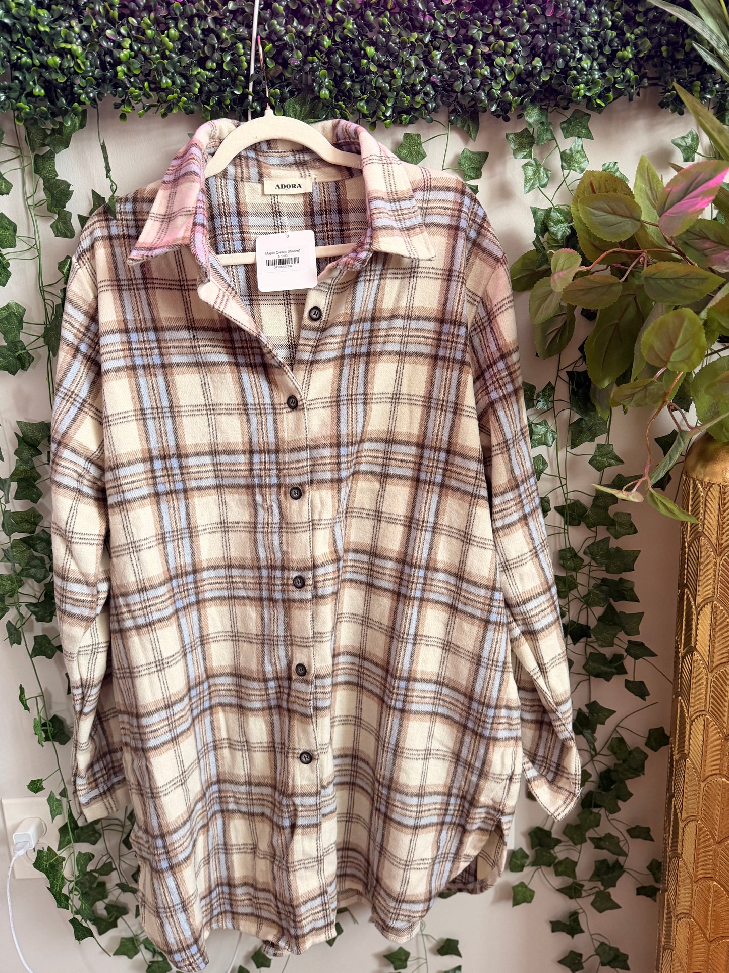 Maple Cream Shacket