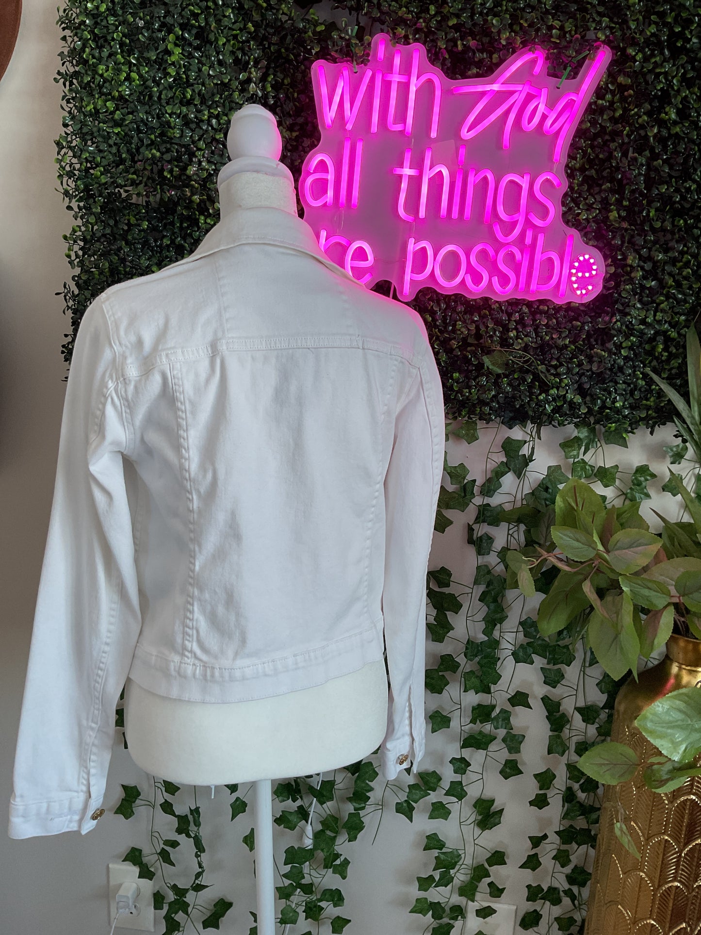 MK White Jean Jacket GW