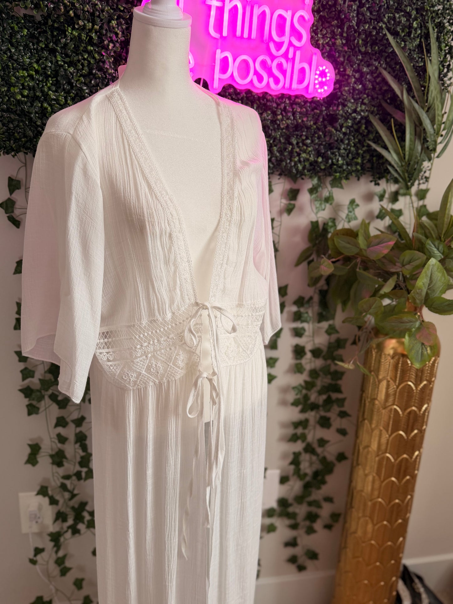 Cowgirl's Beach Wrap White