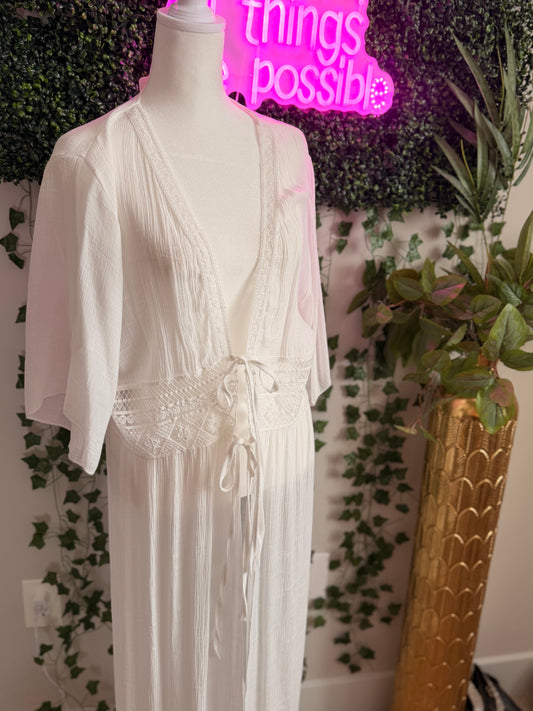 Cowgirl's Beach Wrap White