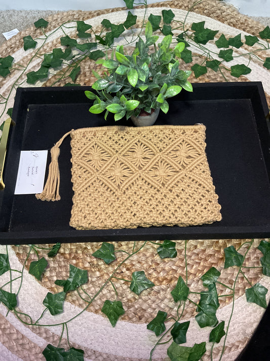 Tassel Clutch Natural