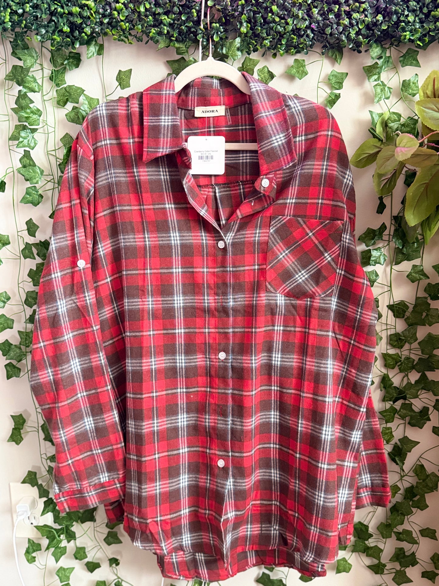Cranberry Cider Flannel Shirt