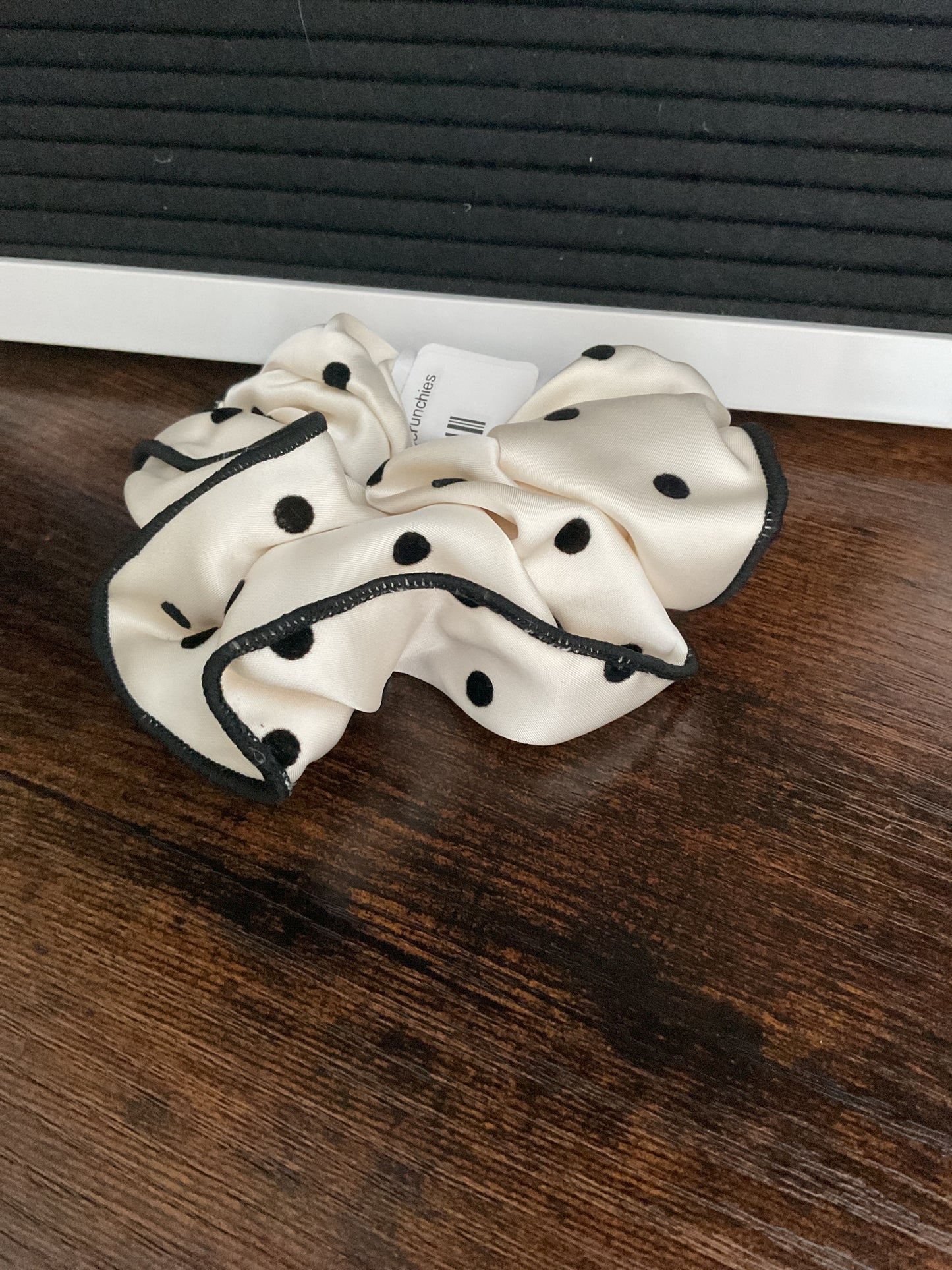 Polkadot Satin Scrunchies