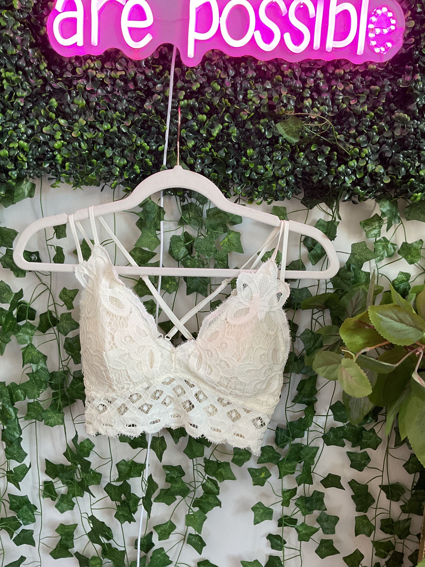 Honey Belle Bralette Off White