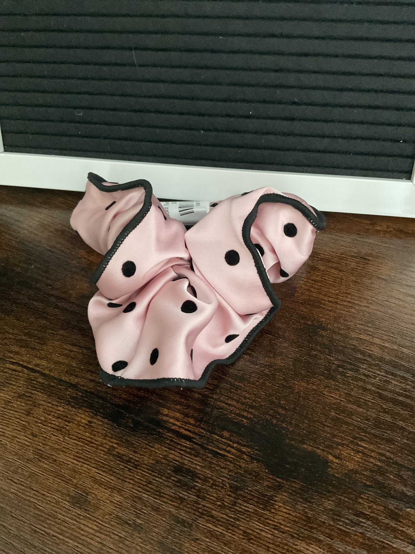 Polkadot Satin Scrunchies
