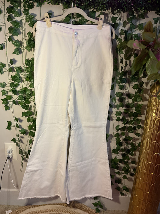 Catching Feelings White Pants