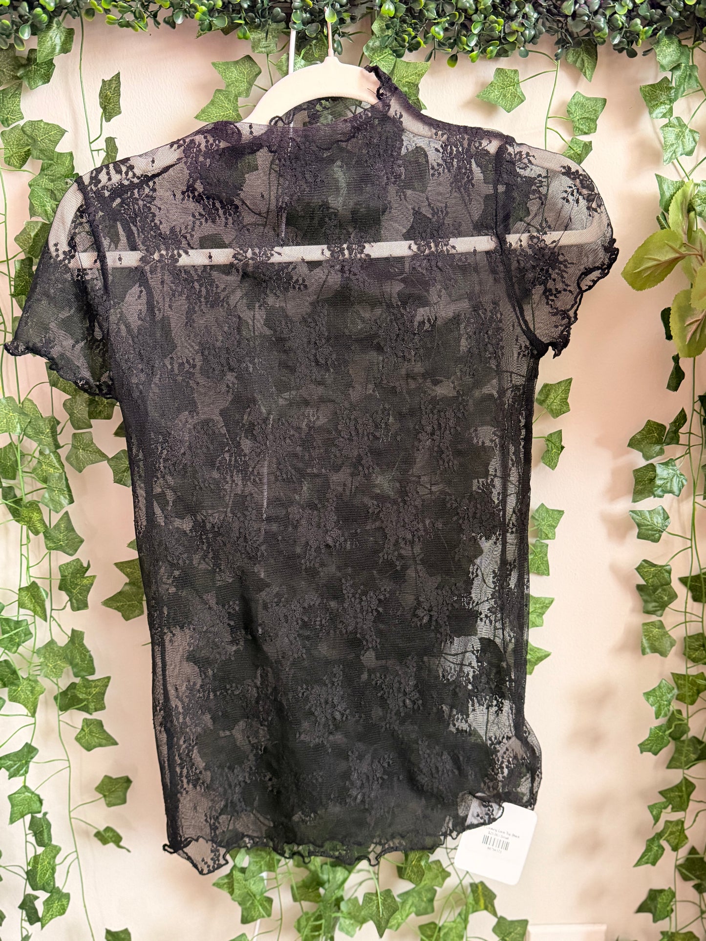 Just Looking Lace Top Black