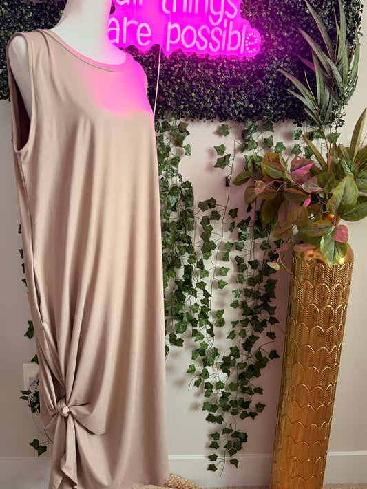 Hometown Home Date Dress Mocha