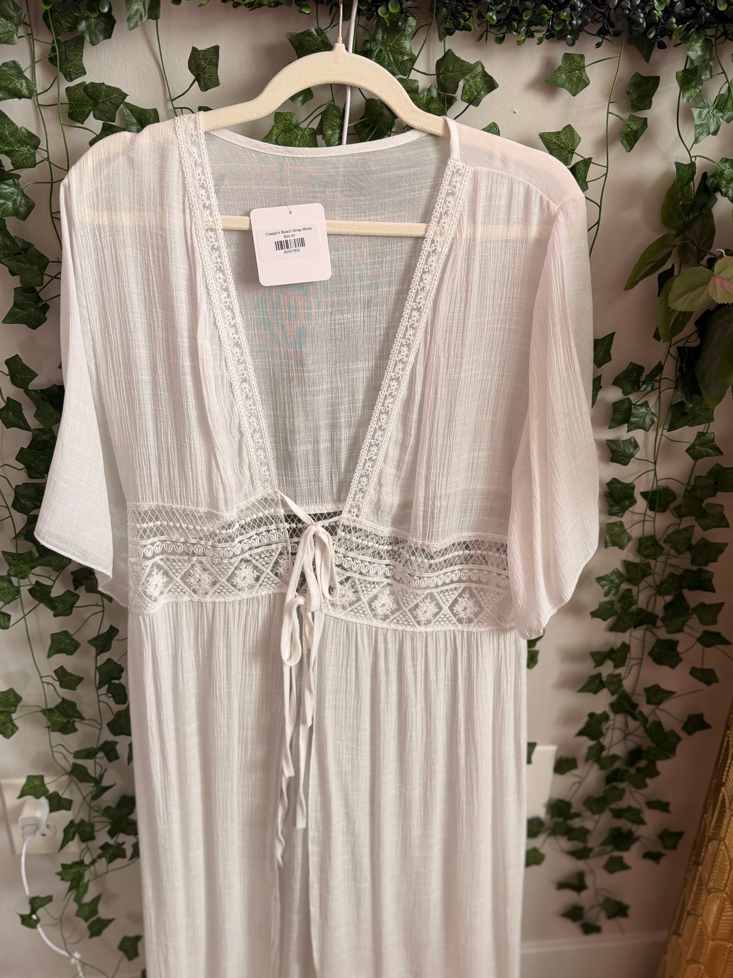 Cowgirl's Beach Wrap White
