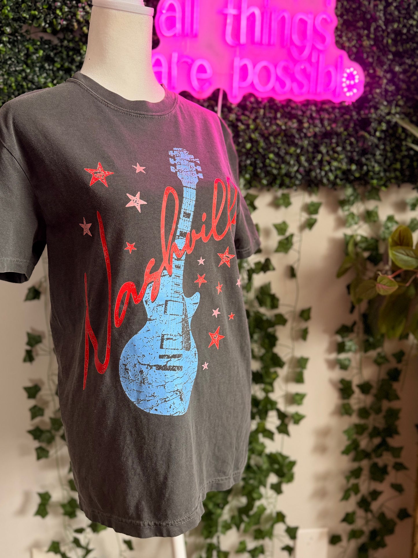 Nashville Music City Graphic Tee