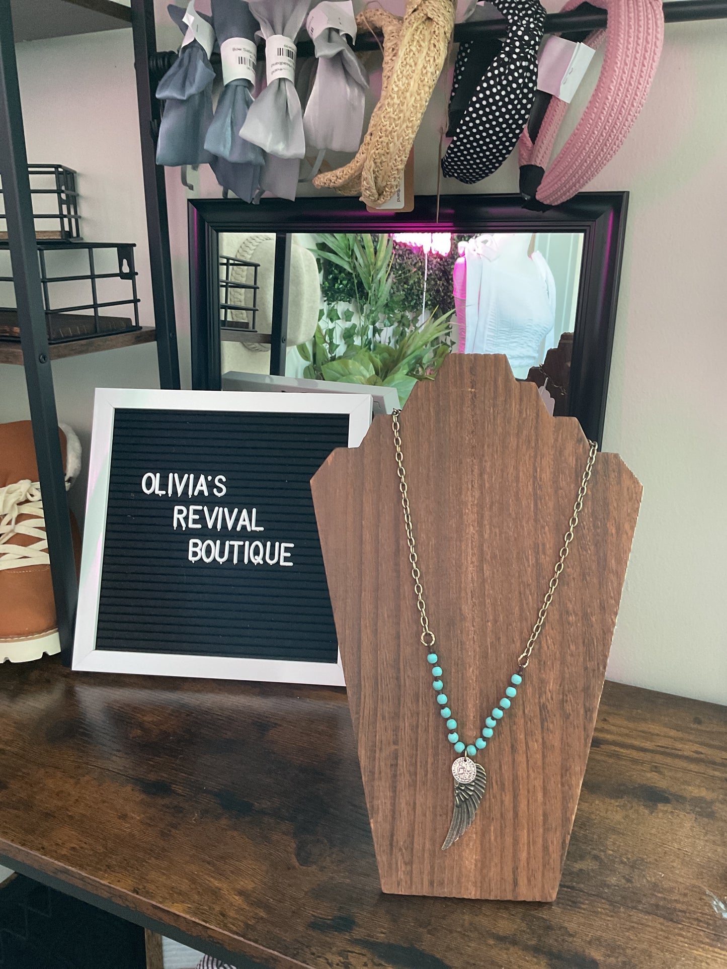 Turquoise Knotted Chain Necklace