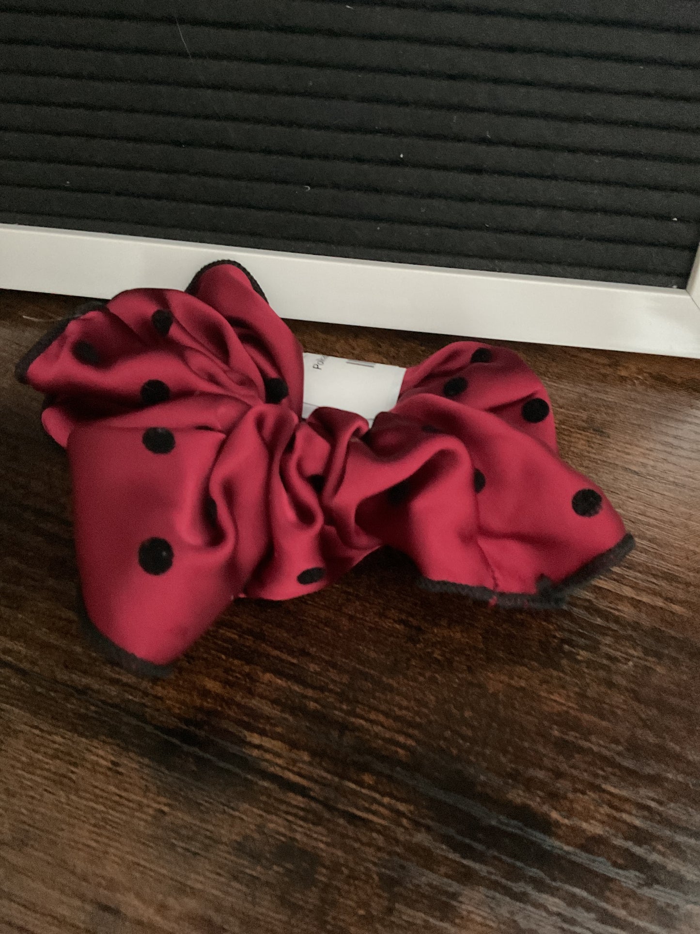 Polkadot Satin Scrunchies