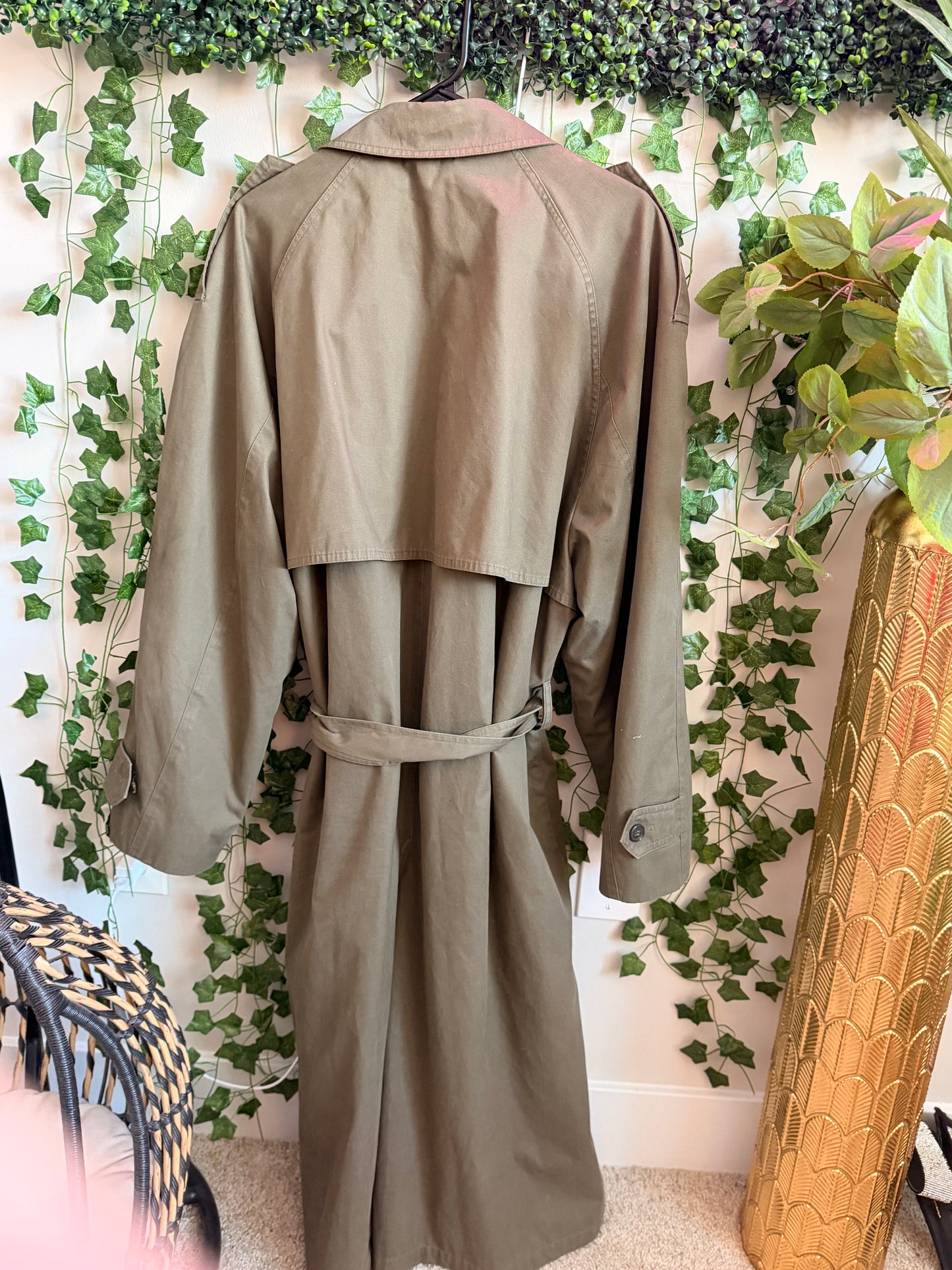 Towne London Fog Long Trenchcoat GW