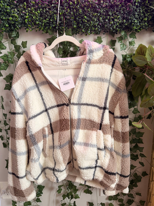 Fireside Plaid Sherpa Curvy