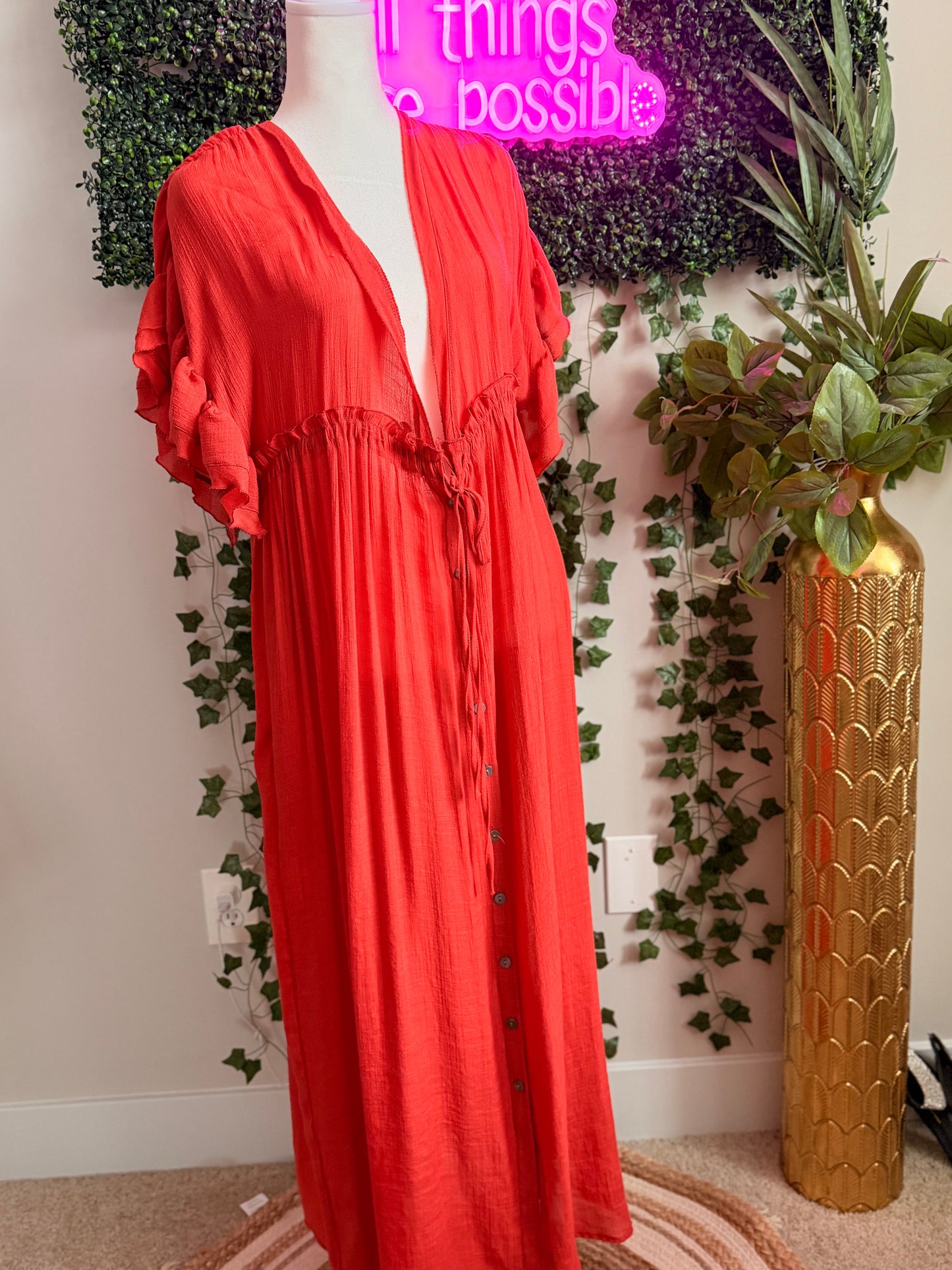 Bonnaroo Babe Dress Red
