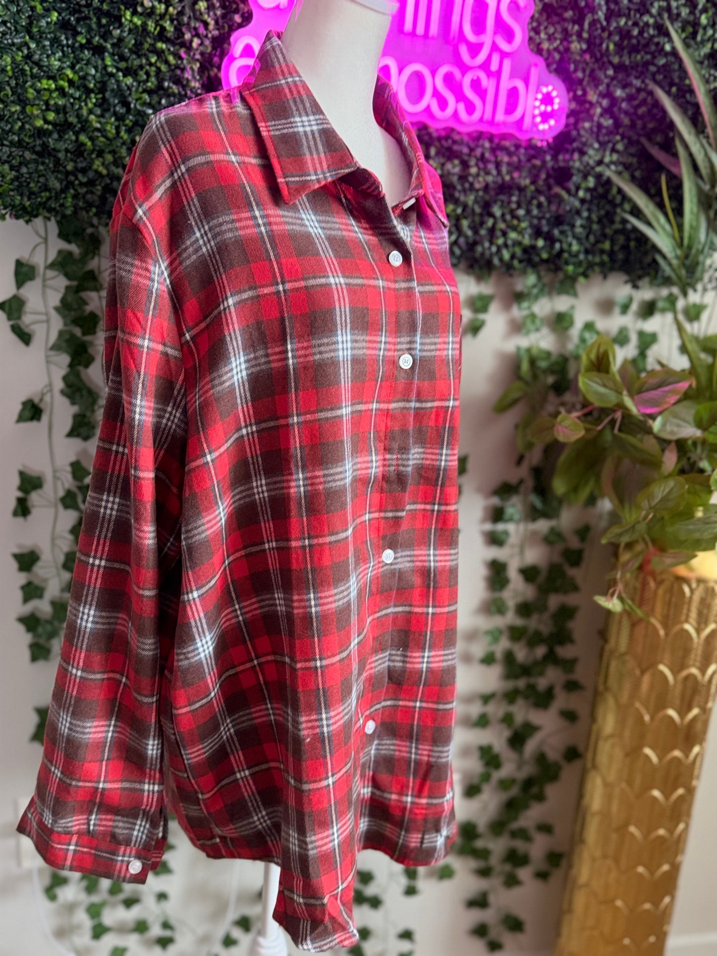 Cranberry Cider Flannel Shirt
