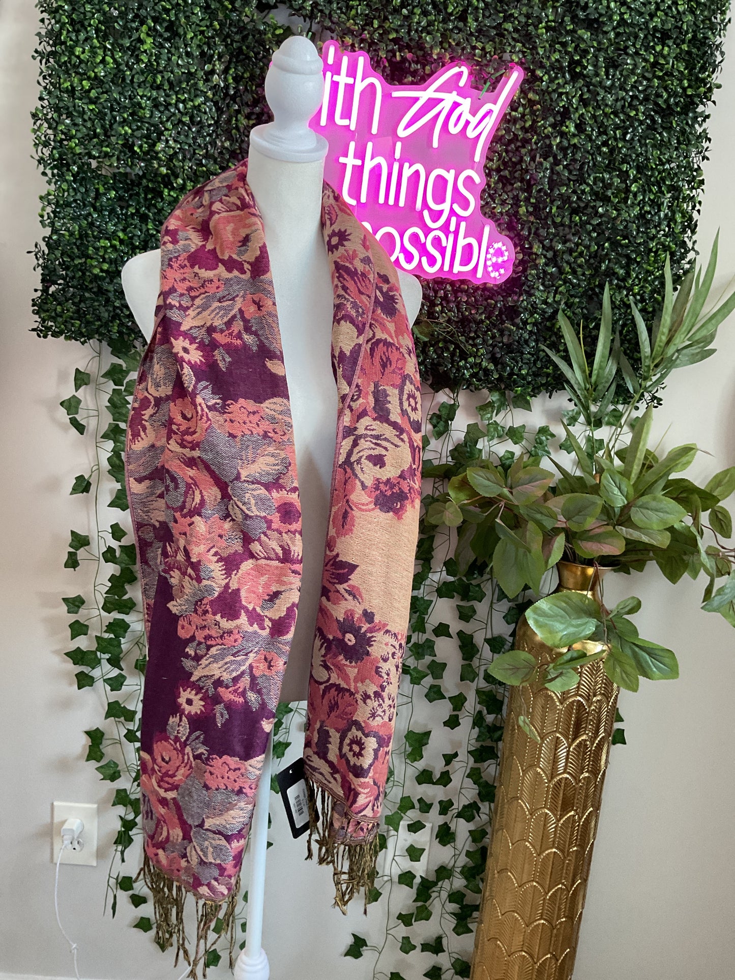 Vintage Floral Scarf GW