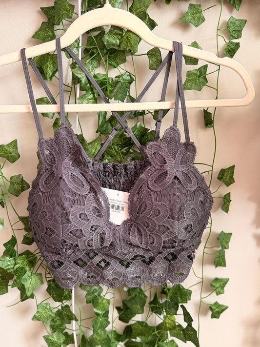 Honey Belle Bralette Charcoal