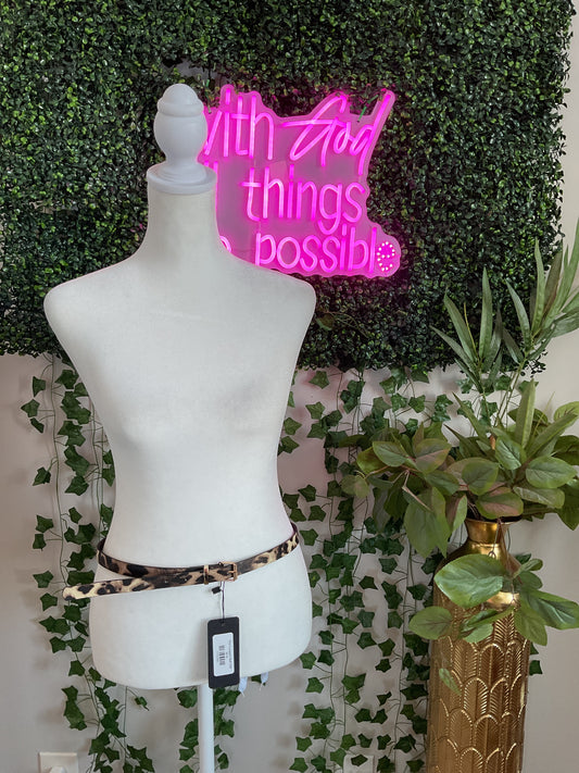 Thin Leopard Belt GW