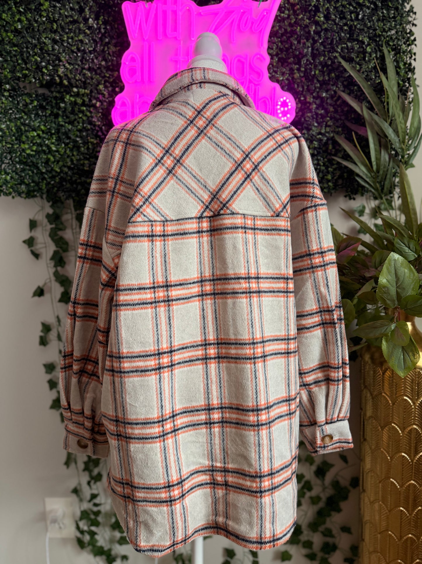 Pumpkin Patch Plaid Jacket